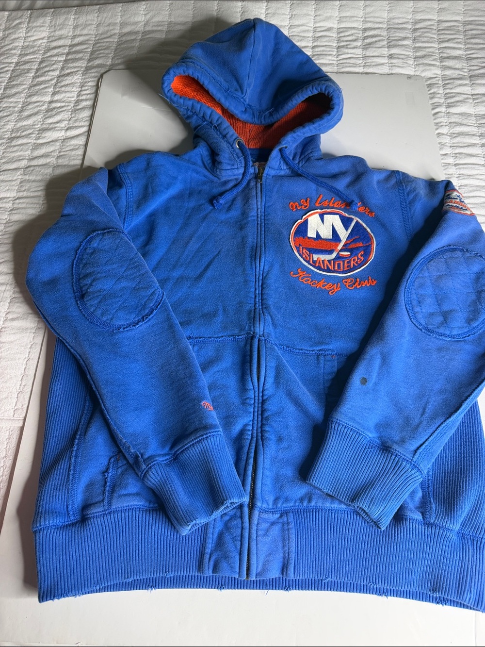 New York Islanders Mitchell and Ness Full Zip Hoodie